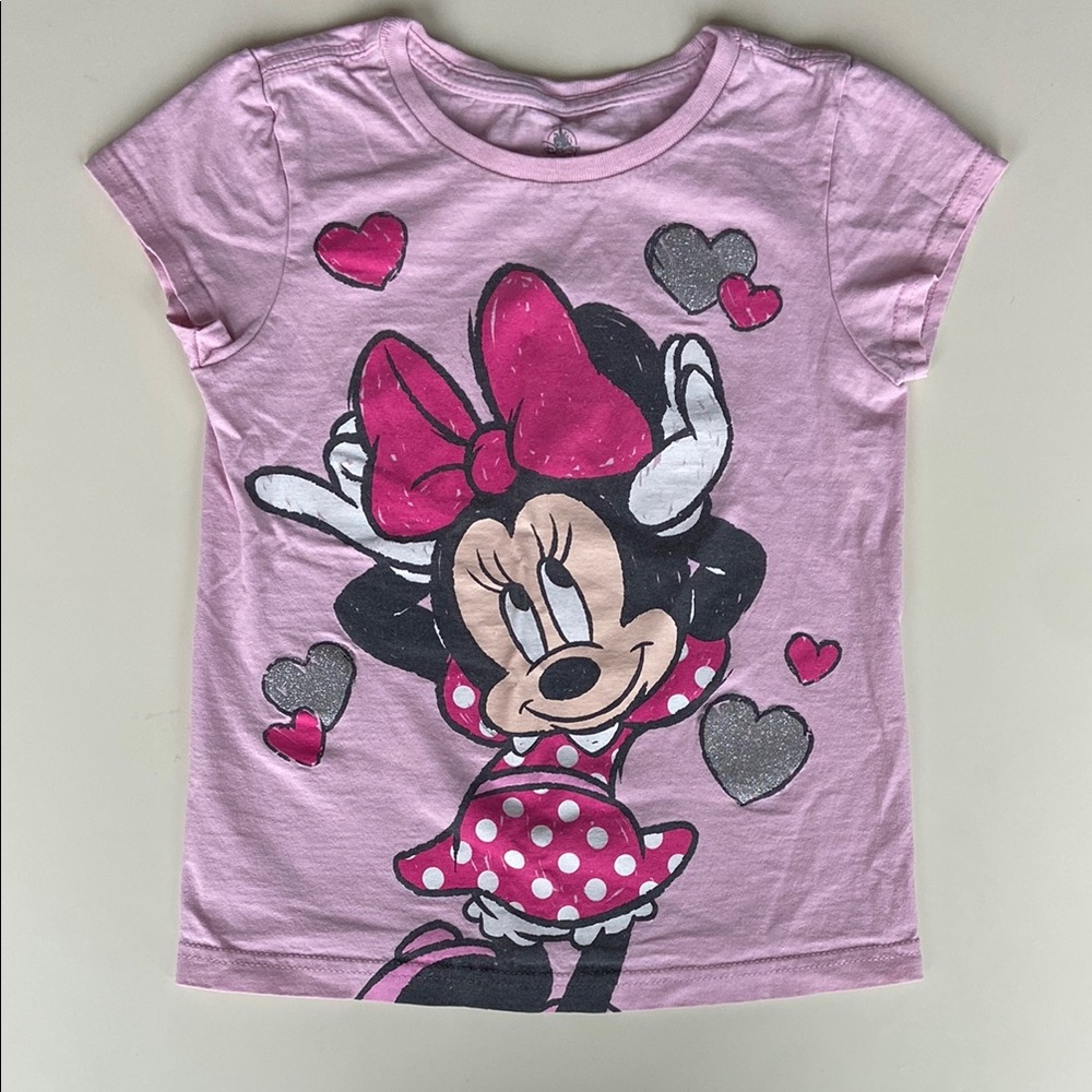 Vintage Disney Pink Minnie Mouse Short Sleeve Tee